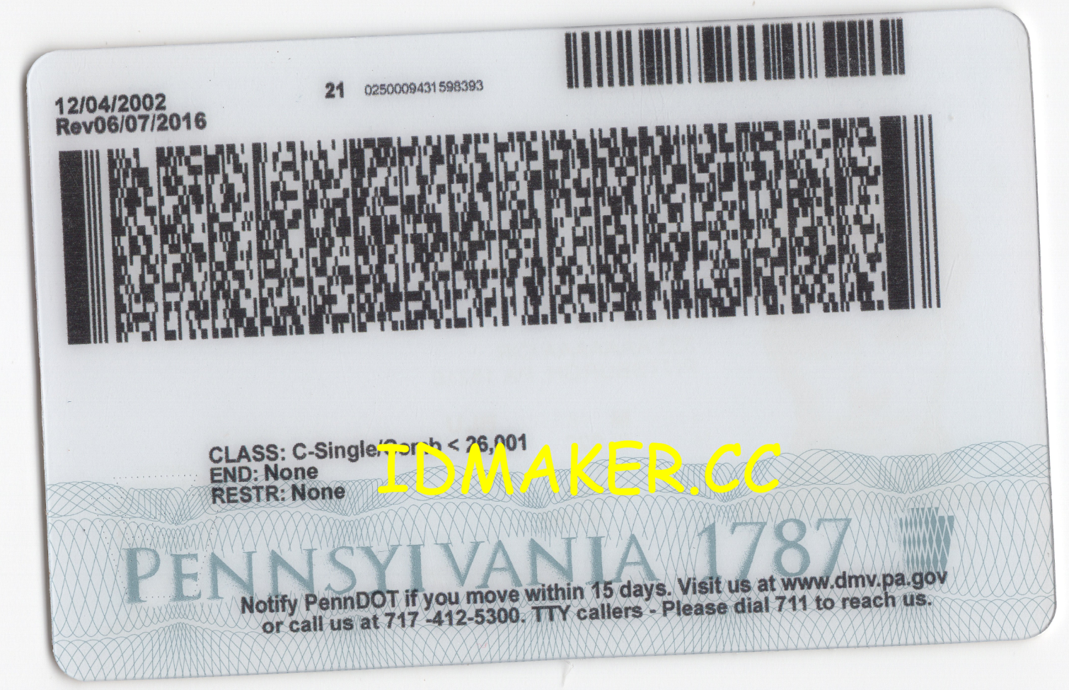 Pennsylvania Fake ID - 图片 2